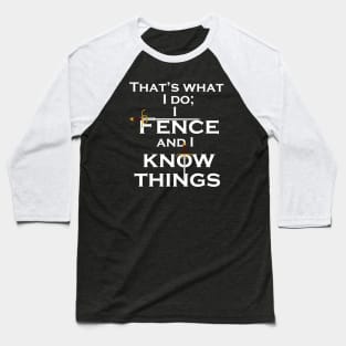 I Fence Baseball T-Shirt